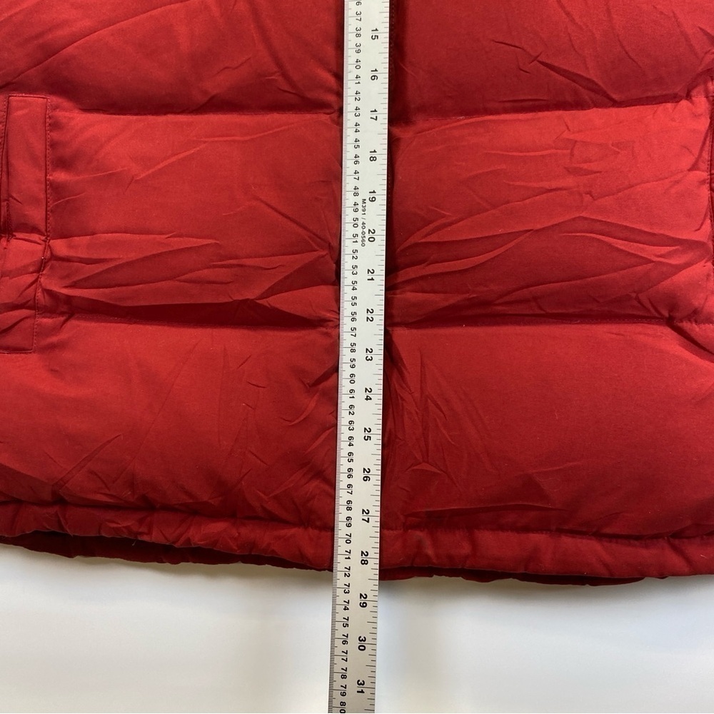 Men's Vintage Tommy Hilfiger Down Red Label Premium Red Puffer Vest Vtg Large - Picture 9 of 15